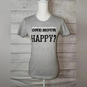 Dr Mcgillicudfy's "Happy Hour" Graphic Tee Size Medium